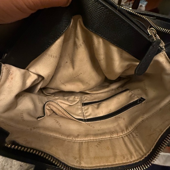 Guess Black Handbag with Gold Details - Picture 10 of 12